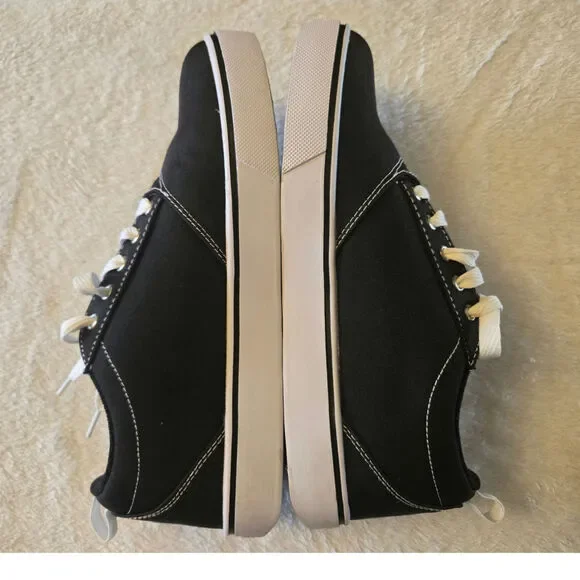 Heelys Men's Pro 20 Canvas Sneakers Black White Size 9 No Wheels EUC - Picture 5 of 10